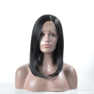 Aishili lace front wigs vendors long natural straight hair synthetic hair lace front wigs for black women